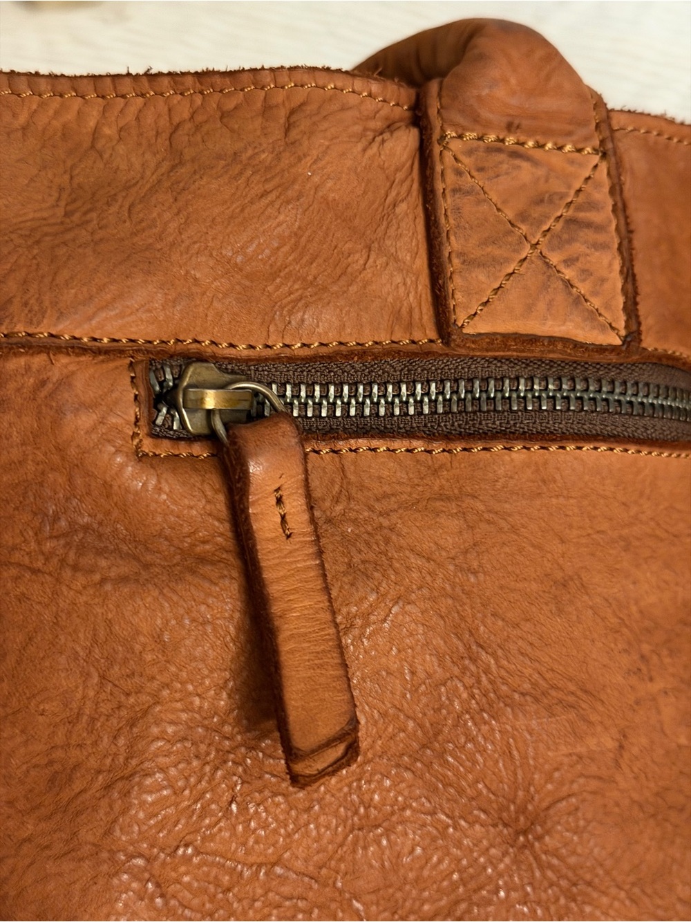 Harbour 2nd Cognac Leather Woven Tote Shopper Bag NWT - Picture 11 of 15